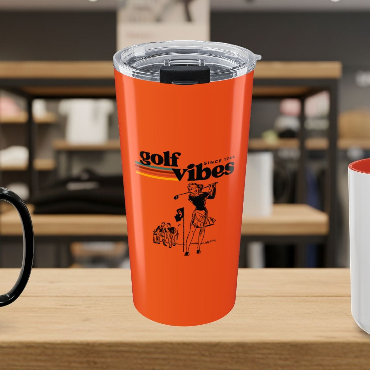 Golf Vibes Retro - 20oz Tumbler in Orange