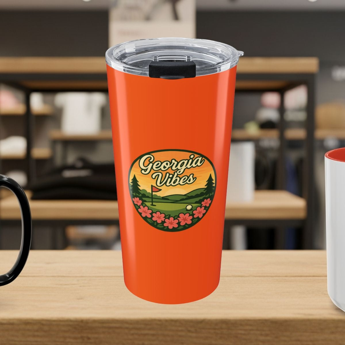 Golf Vibes - Georgia Azalea Edition - 20oz Tumbler in Orange