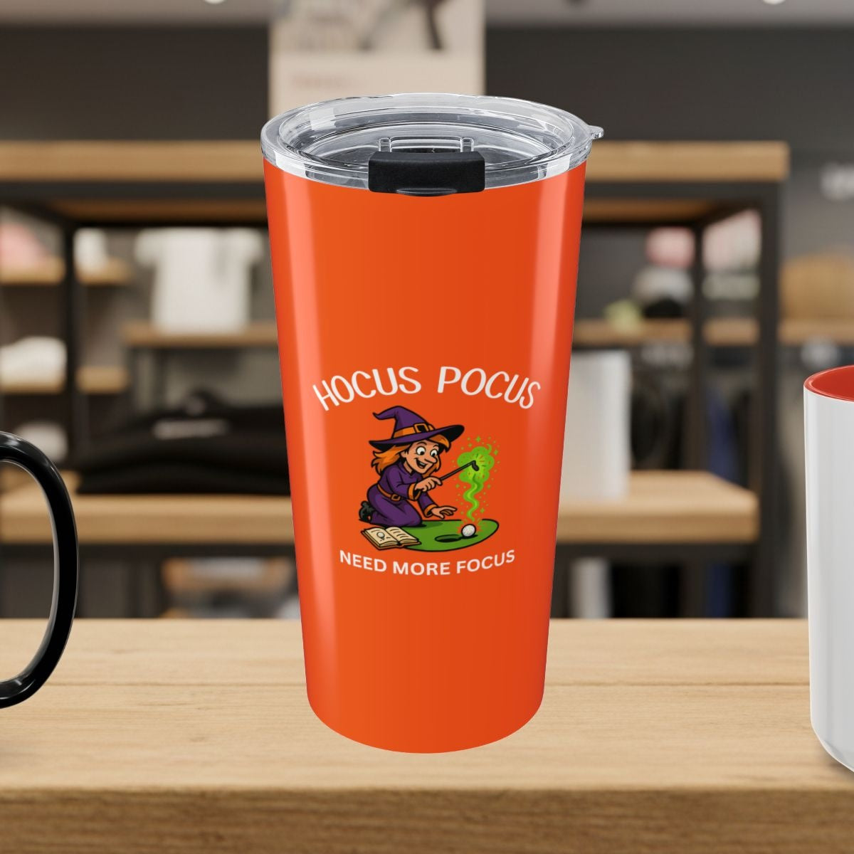 Hocus Pocus, Need More Focus - 20oz Tumbler in Orange