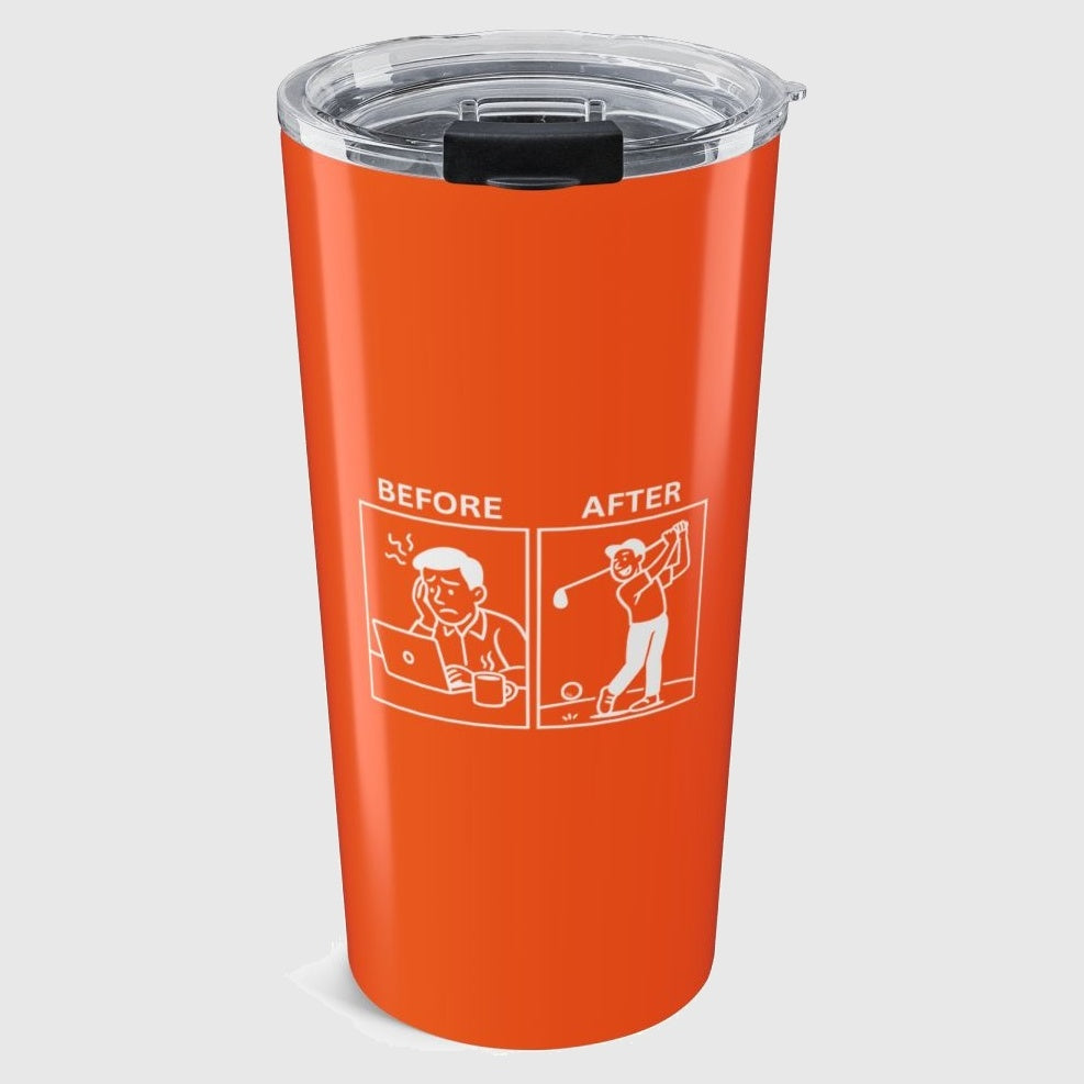 Before & After - 20oz Tumbler in Orange