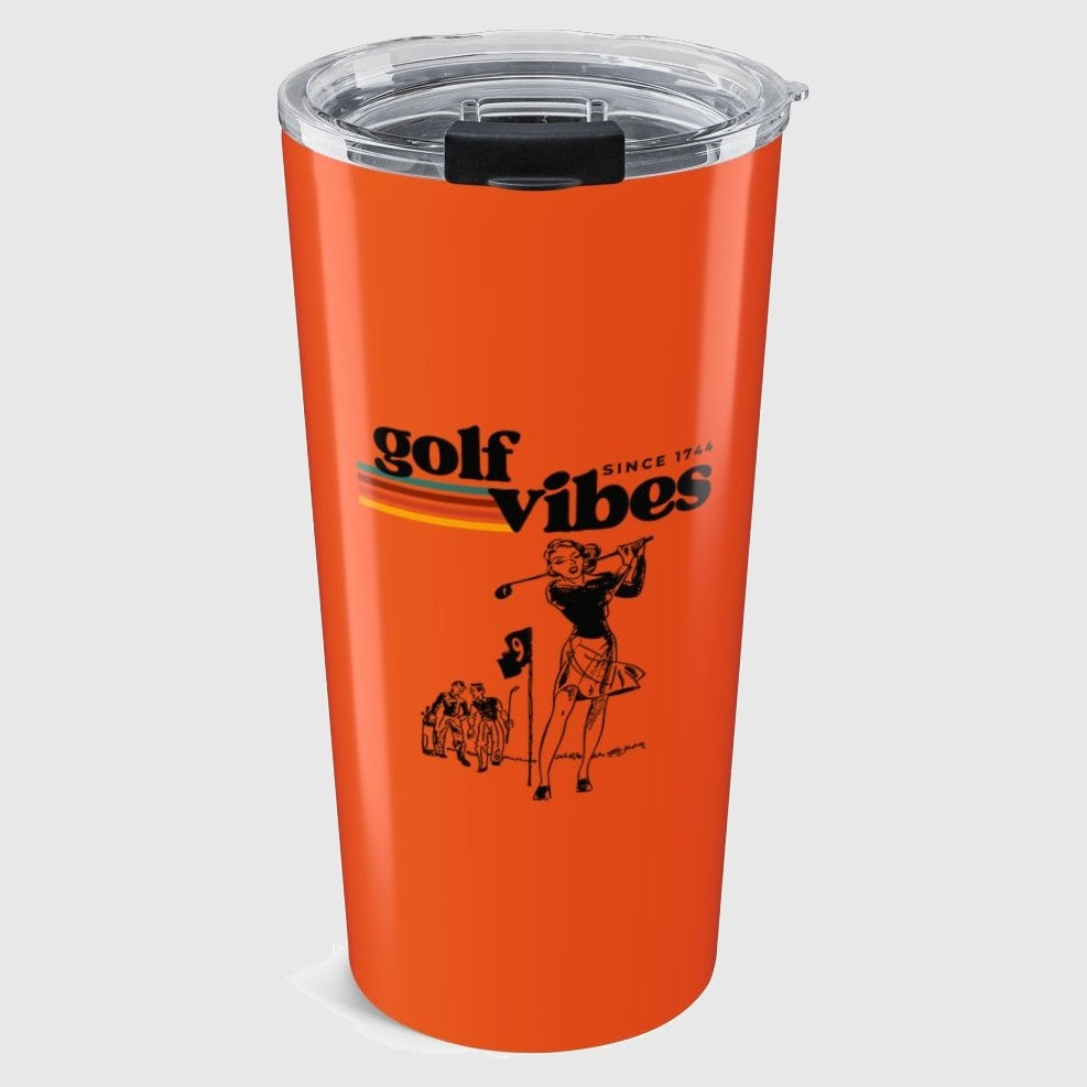 Golf Vibes Retro - 20oz Tumbler in Orange