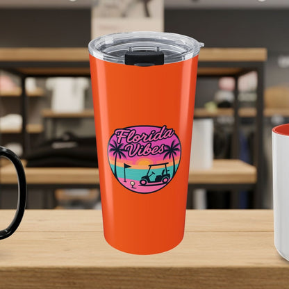 Golf Vibes - Florida Sunshine Edition - 20oz Tumbler in Orange