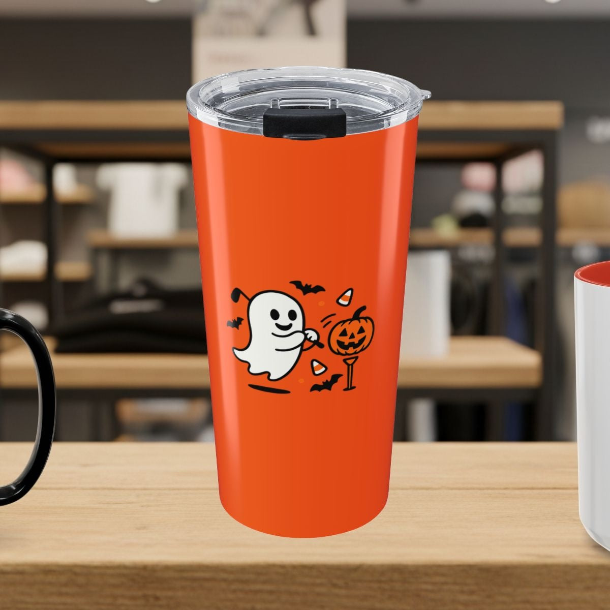 Ghost Tee Off - 20oz Tumbler in Orange