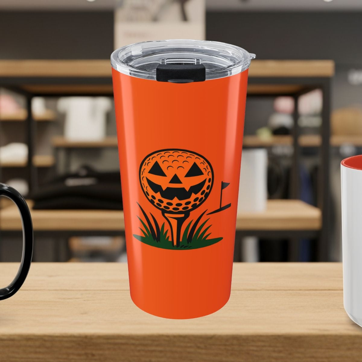 Tee Time Terror - 20oz Tumbler in Orange