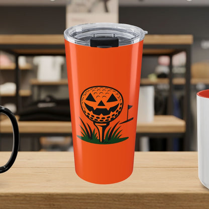Tee Time Terror - 20oz Tumbler in Orange