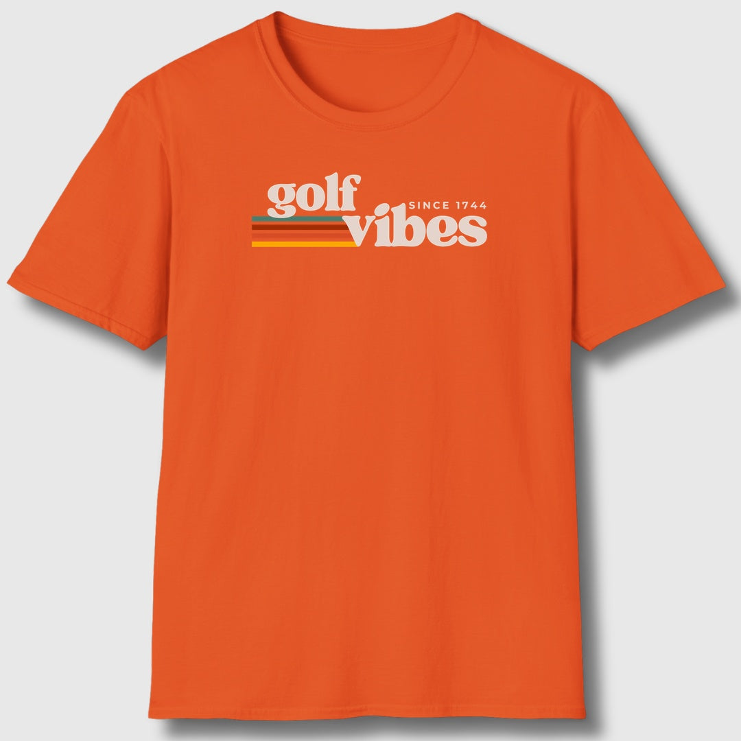 Golf Vibes - Adult Golf T-Shirt in Orange