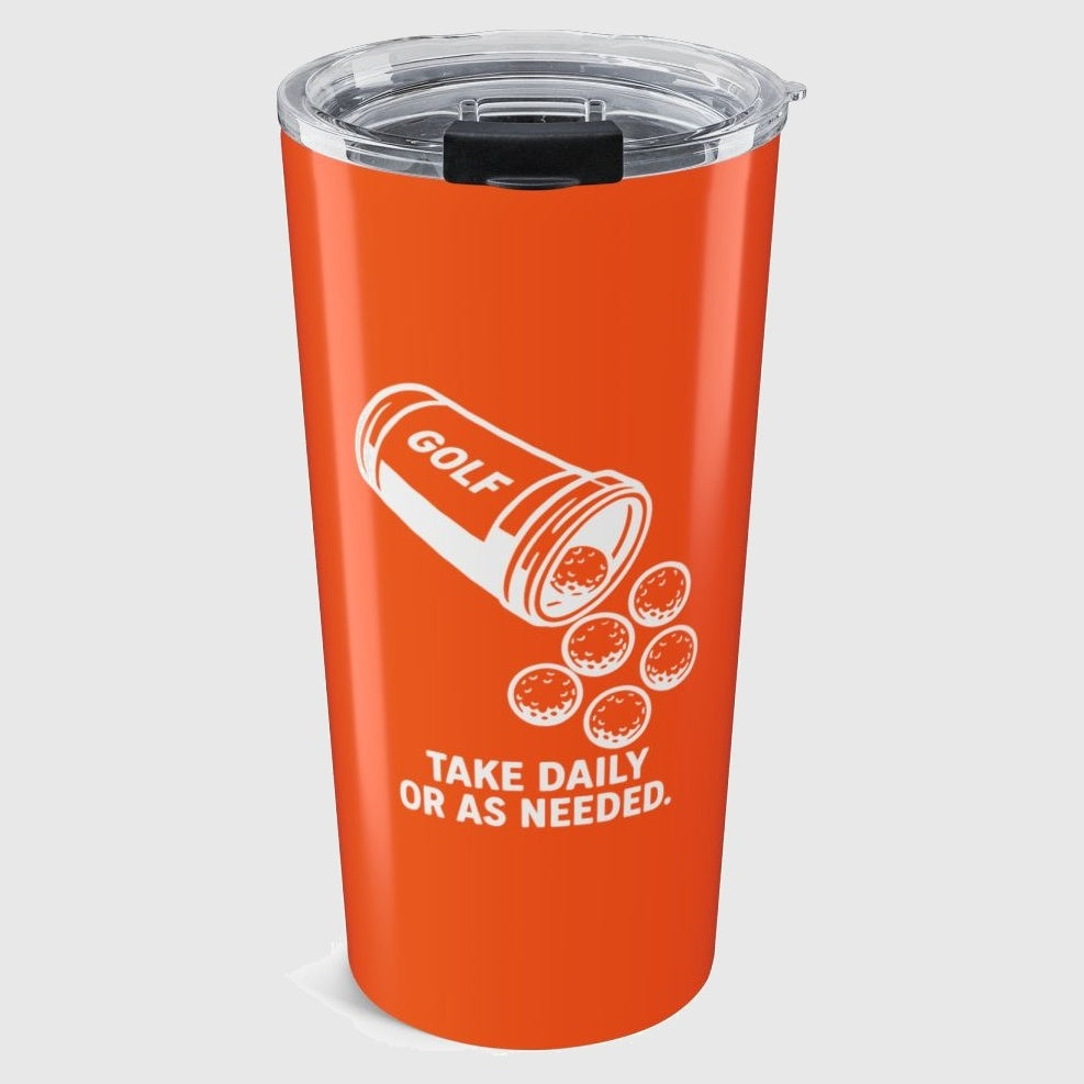 Golf Prescription - 20oz Tumbler in Orange