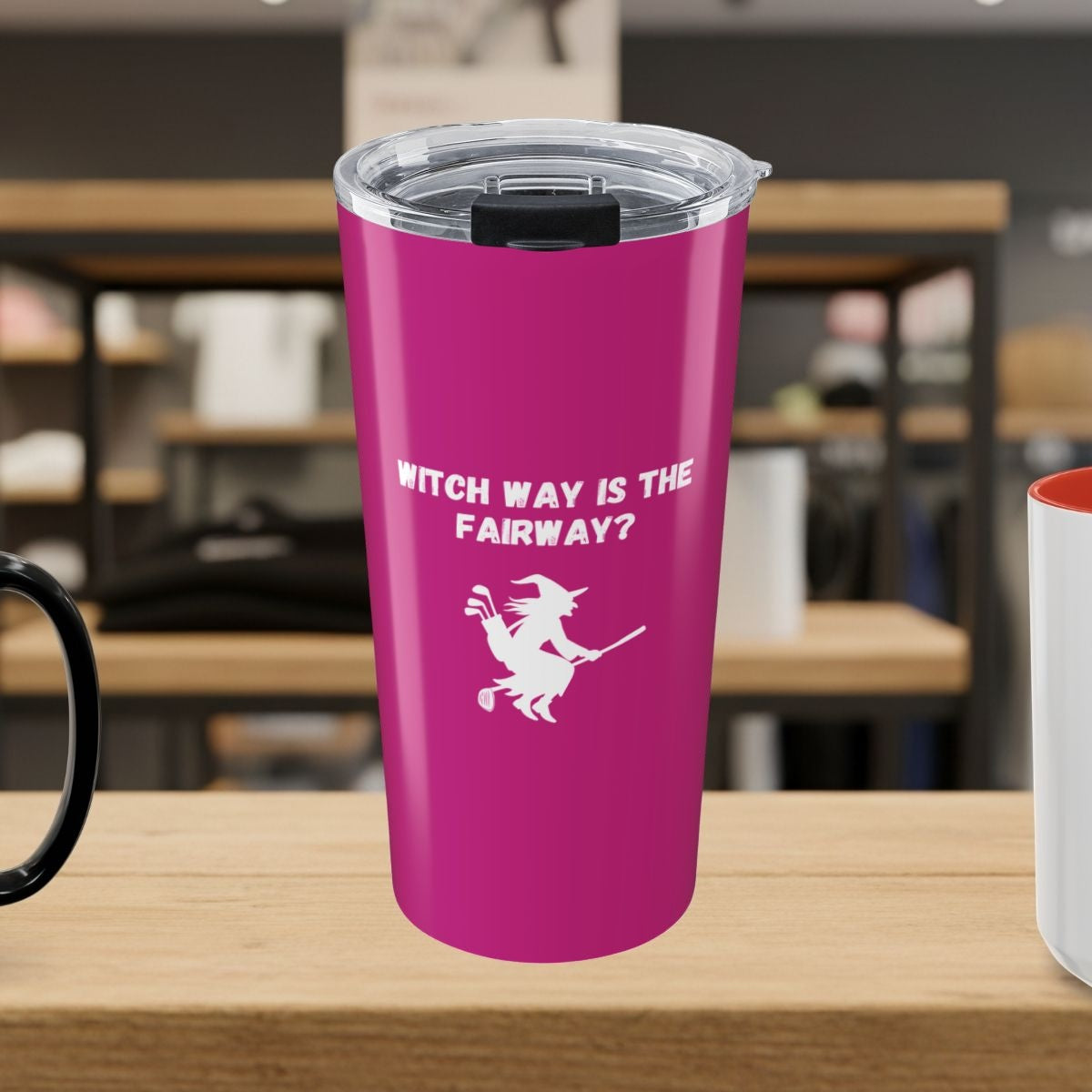 Witch Way is the Fairway - 20oz Tumbler in Pink