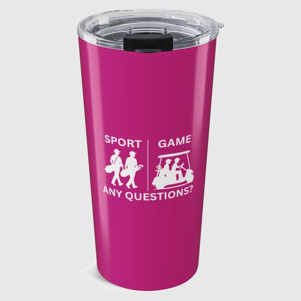 SPORT vs. GAME (Male) - 20oz Tumbler in Pink