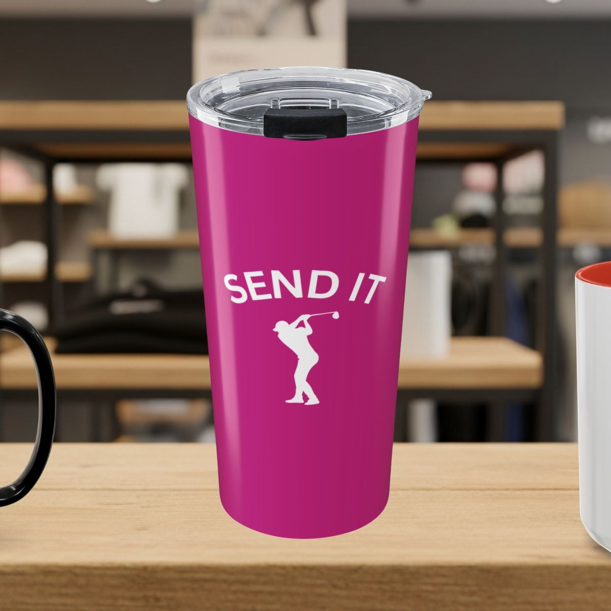 SEND IT (Male) - 20oz Tumbler in Pink