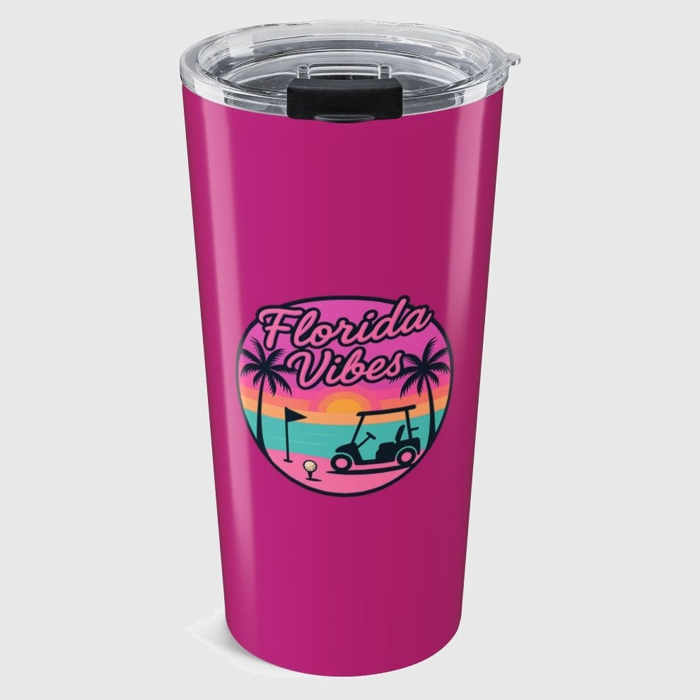Golf Vibes - Florida Sunshine Edition - 20oz Tumbler in Pink