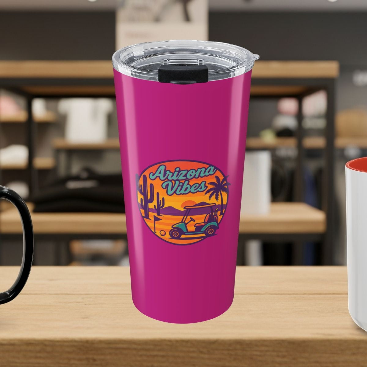 Golf Vibes - Arizona - Desert Edition Golf Destination - 20oz Tumbler in Pink