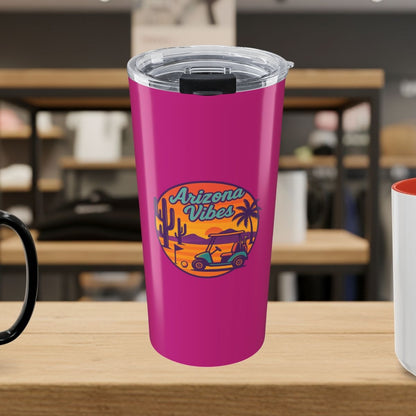 Golf Vibes - Arizona - Desert Edition Golf Destination - 20oz Tumbler in Pink