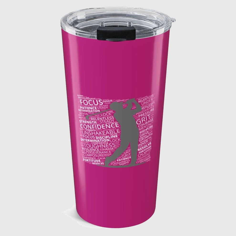 Unleash Your Mental Game (Male) - 20oz Tumbler in Pink
