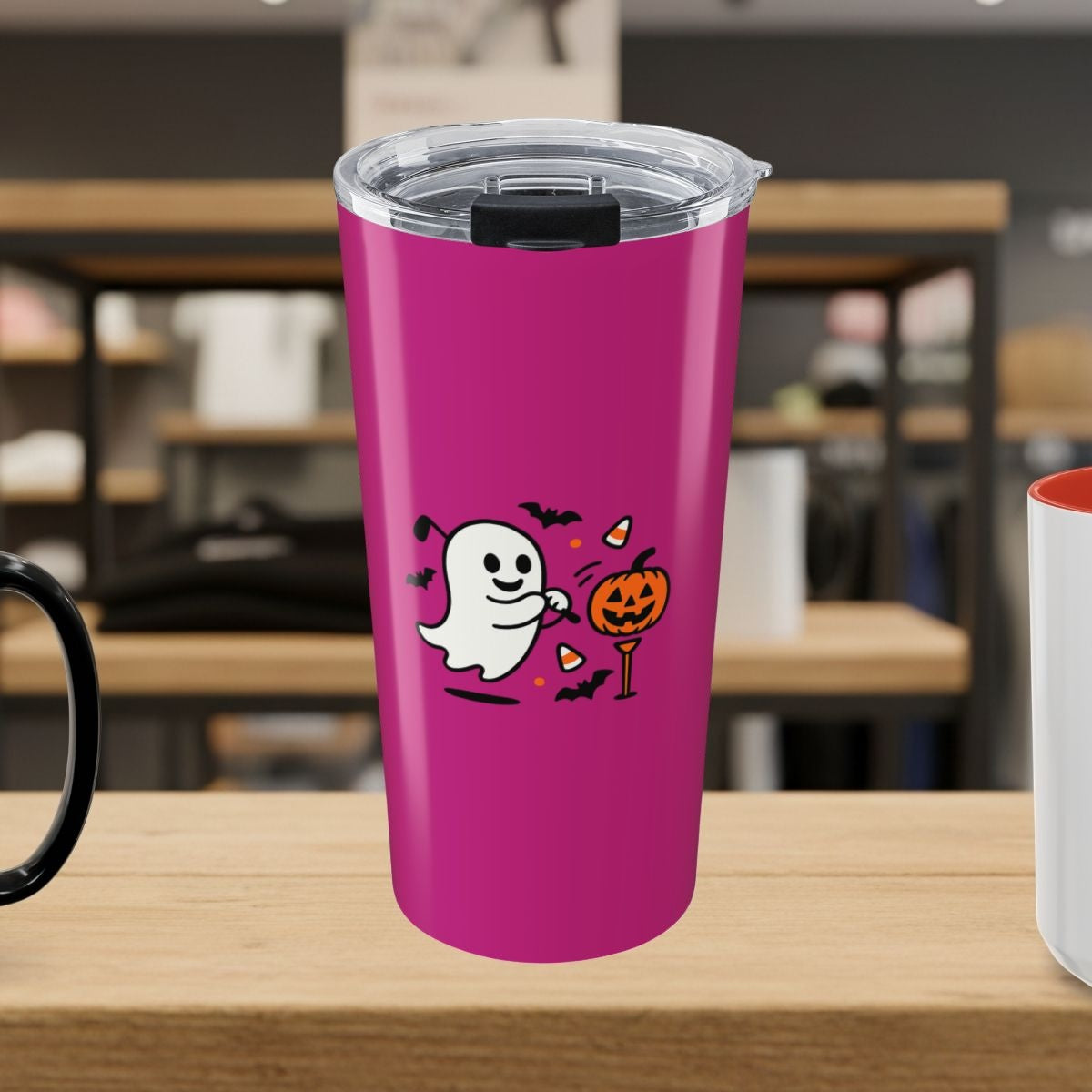 Ghost Tee Off - 20oz Tumbler in Pink