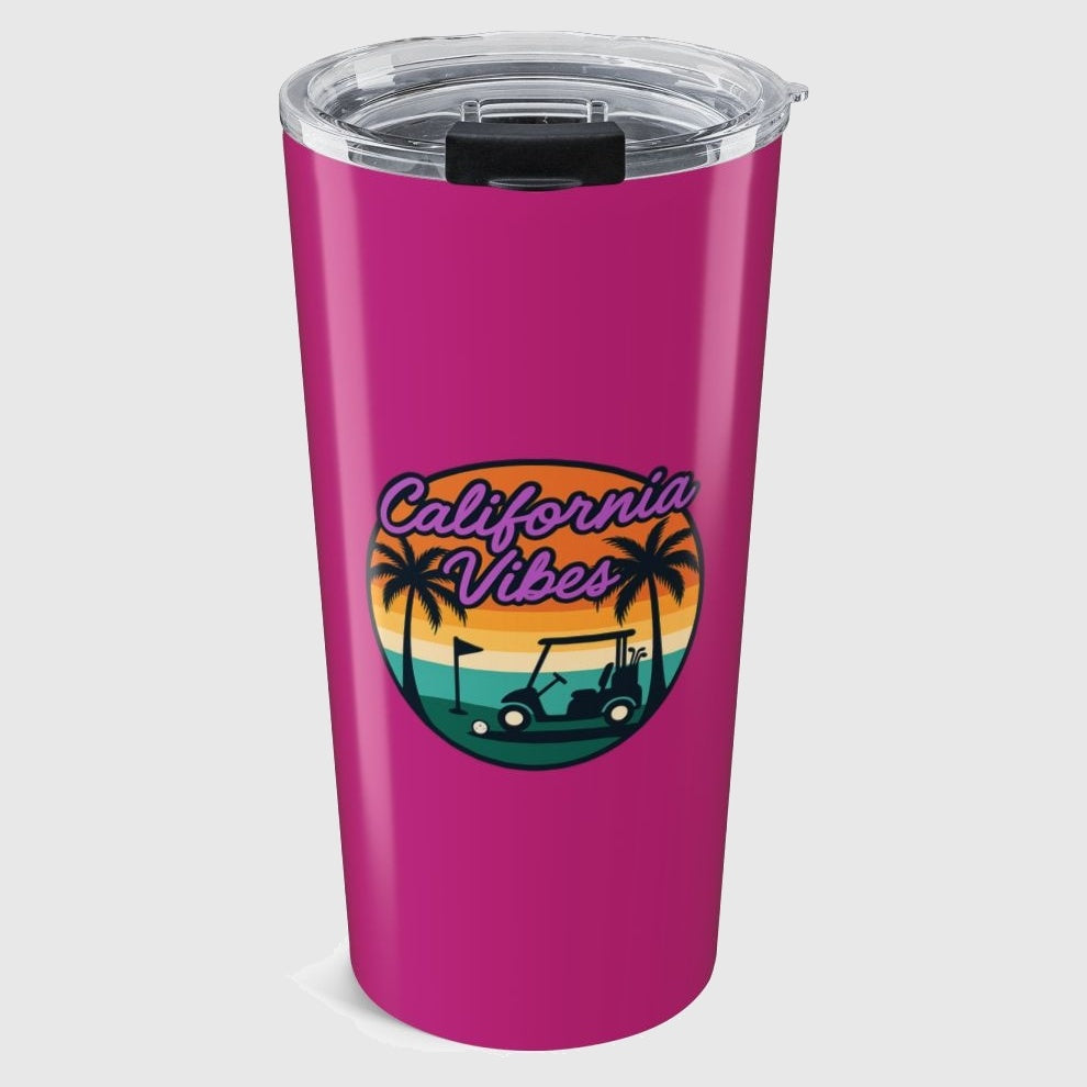 Golf Vibes - California Coast Edition - 20oz Tumbler in Pink