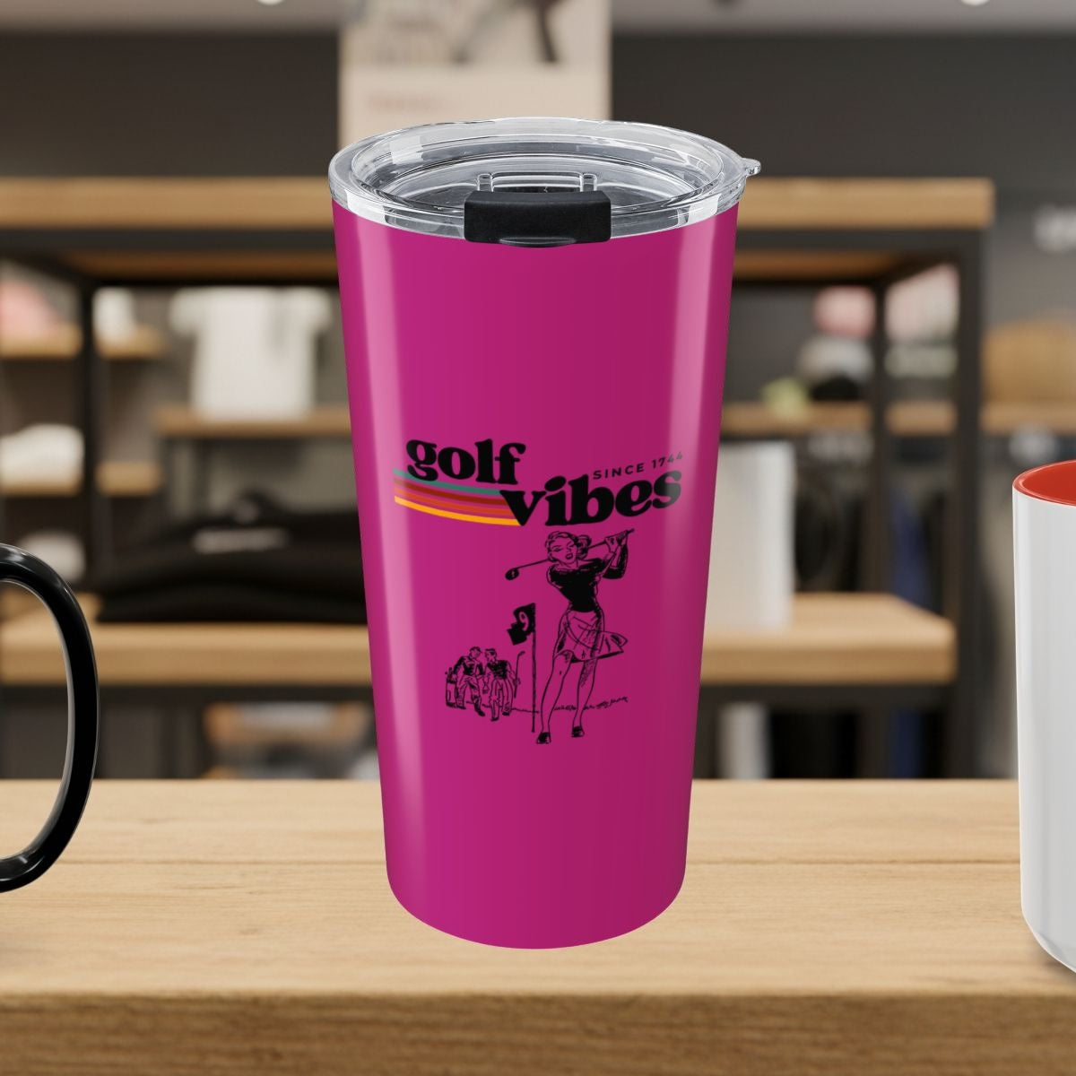 Golf Vibes Retro - 20oz Tumbler in Pink