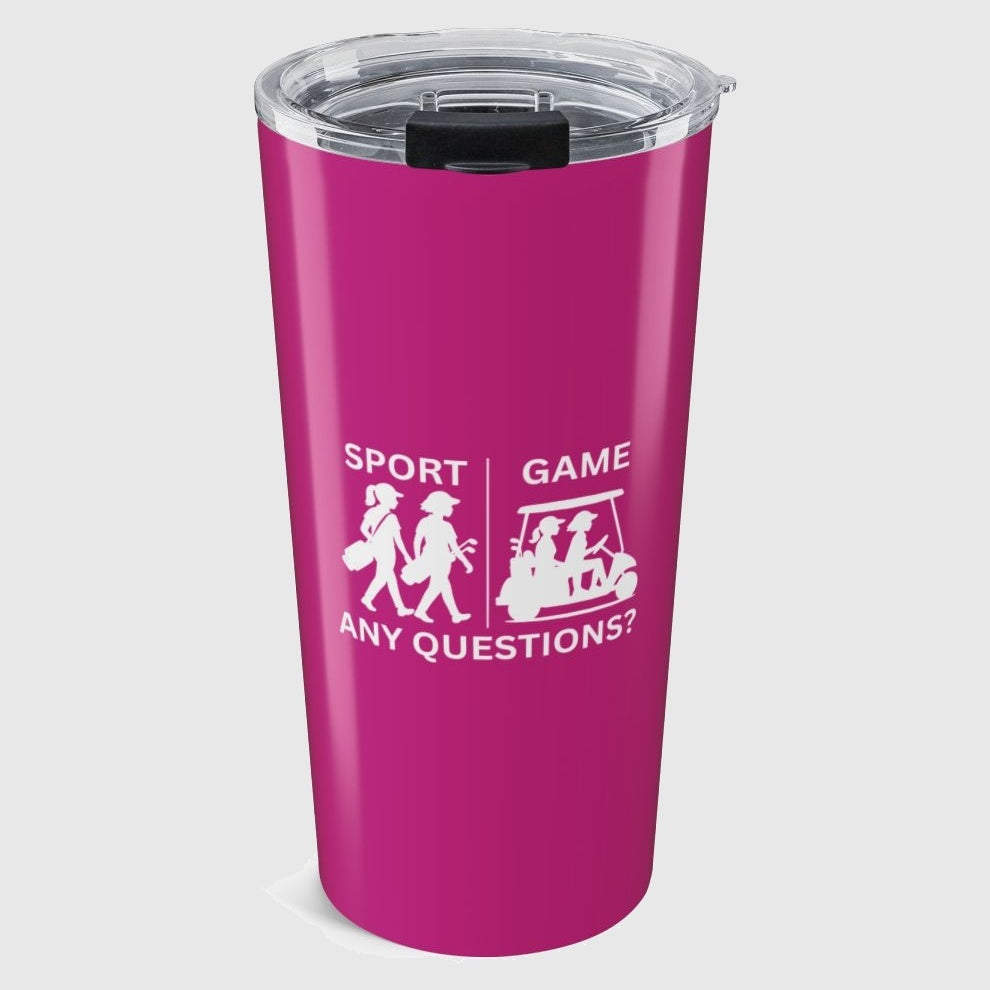 SPORT vs. GAME (Female) - 20oz Tumbler in Pink