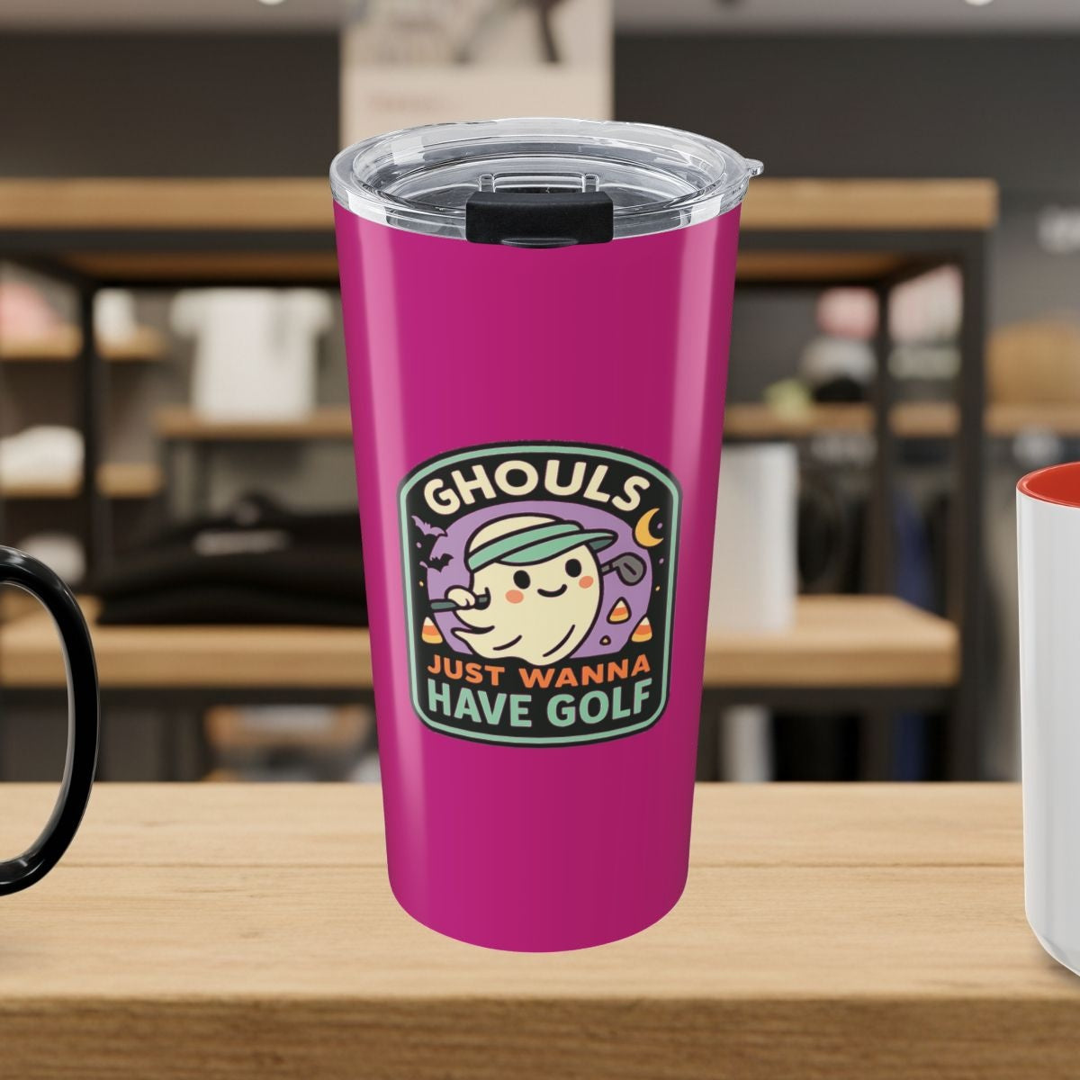 Ghouls Just Wanna Have Golf - 20oz Tumbler in Pink