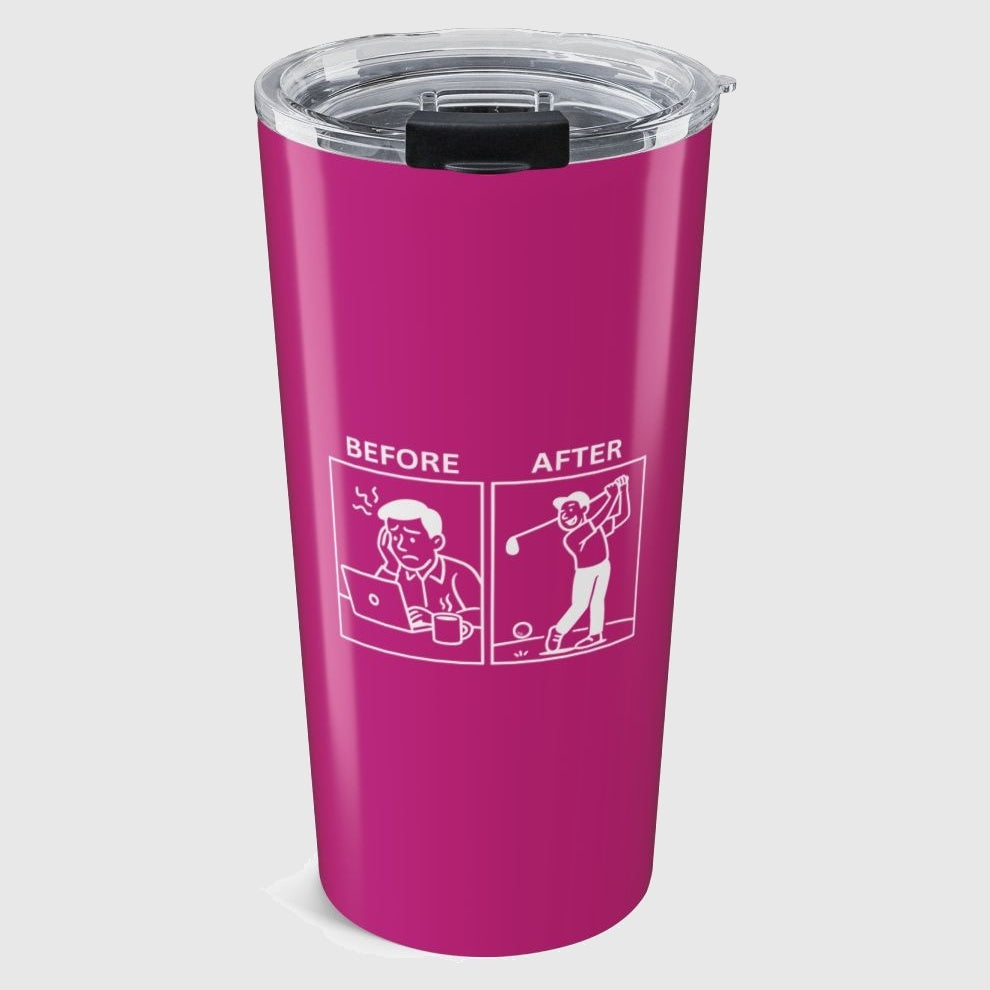 Before & After - 20oz Tumbler in Pink