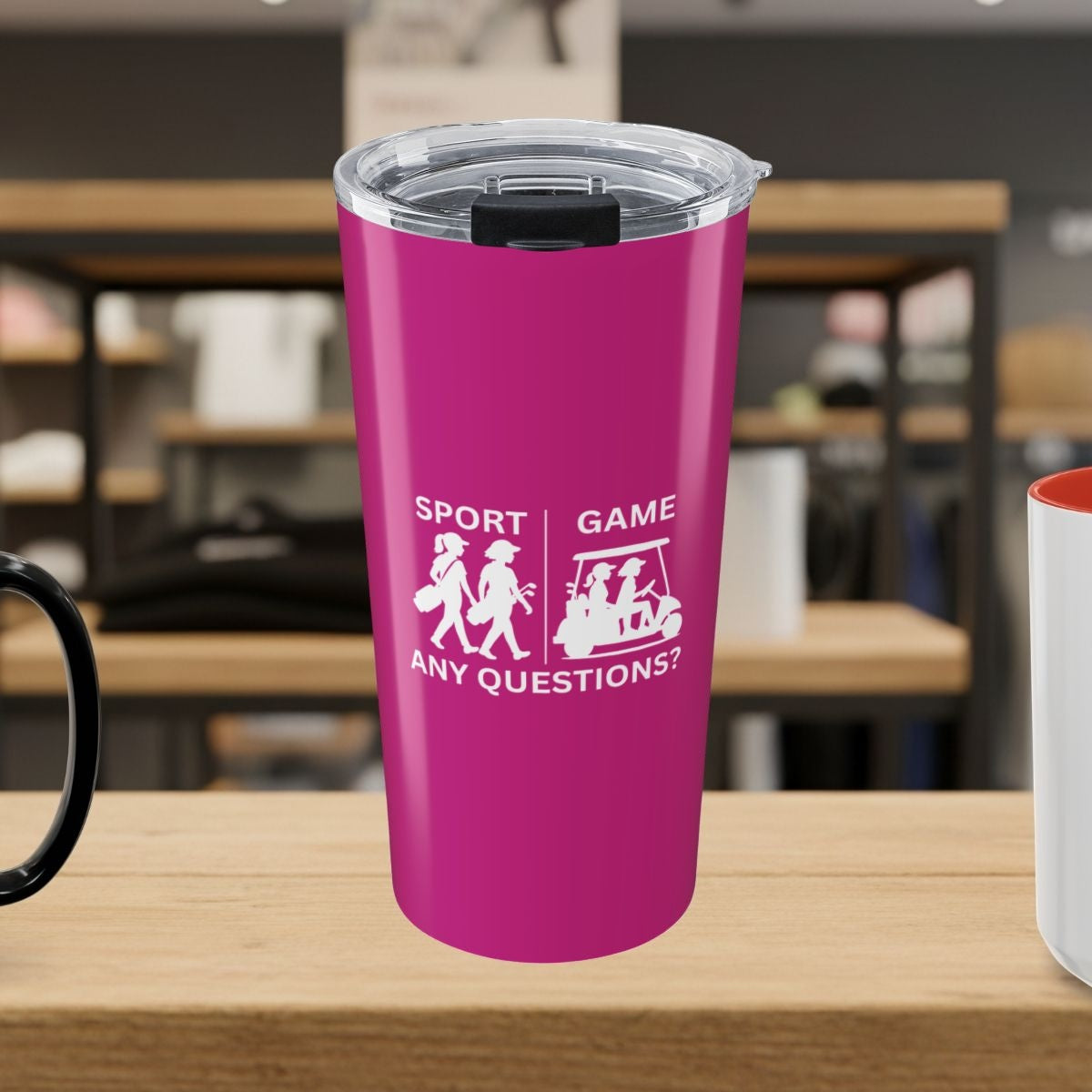 SPORT vs. GAME (Female) - 20oz Tumbler in Pink