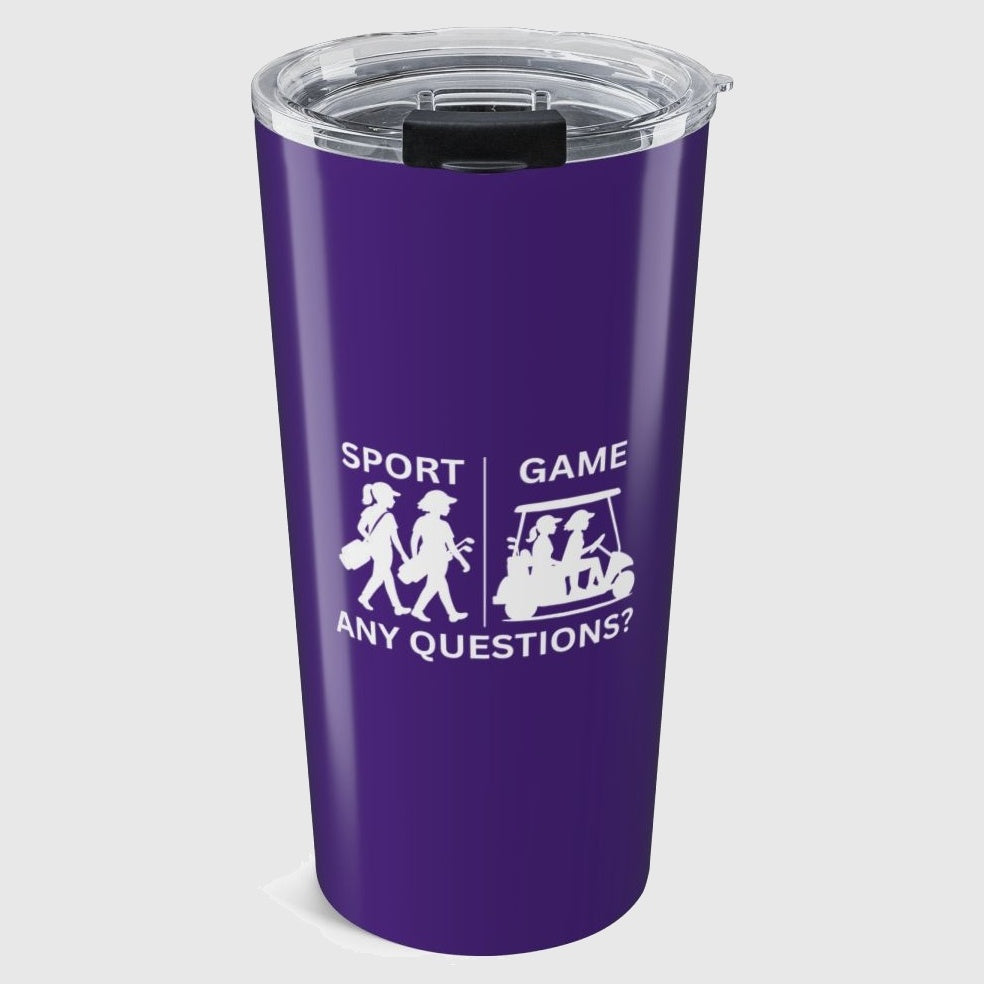 SPORT vs. GAME (Female) - 20oz Tumbler in Purple