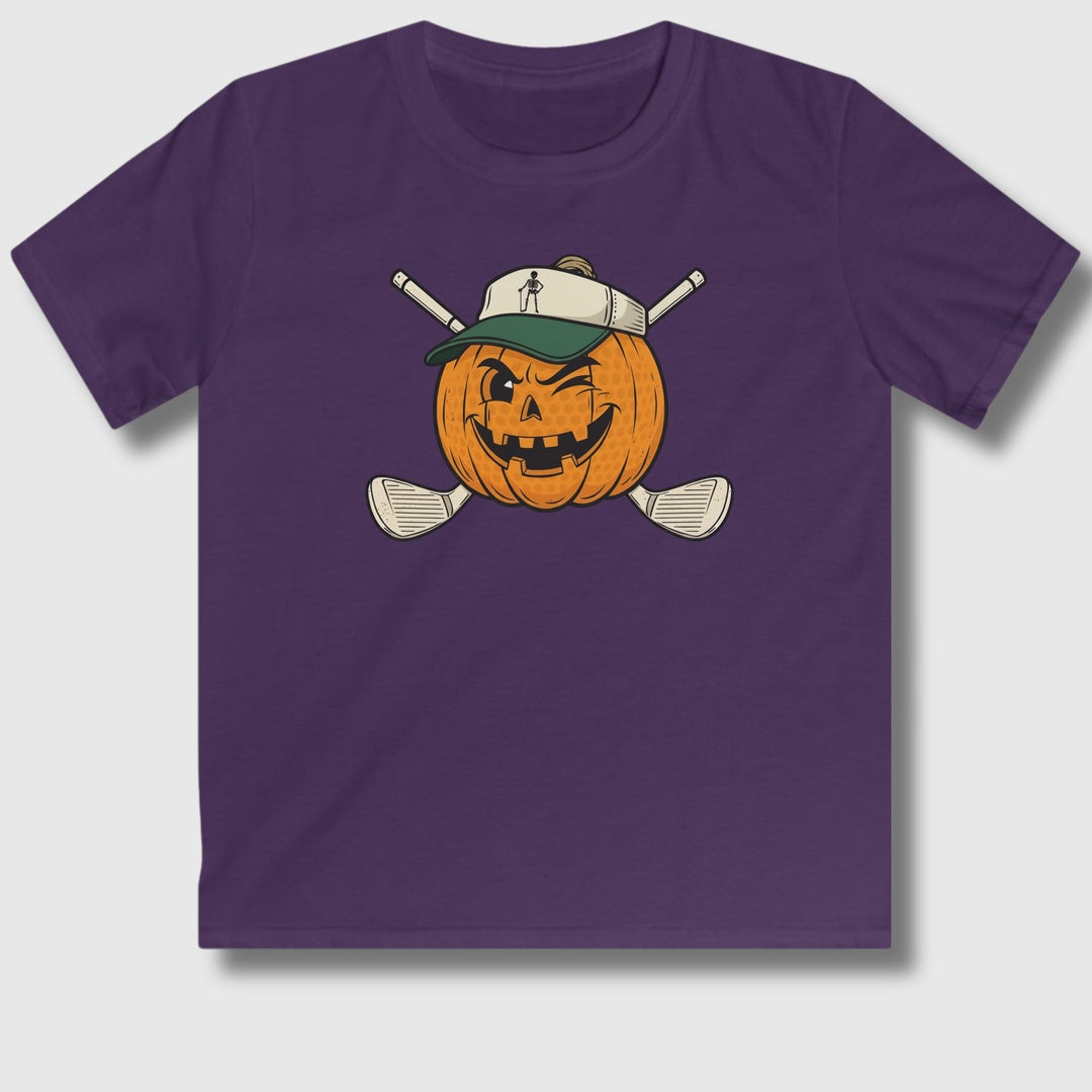 Golf or Gourd - Youth Golf T-Shirt in Purple