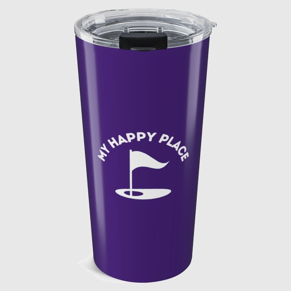 My Happy Place - 20oz Tumbler in Purple