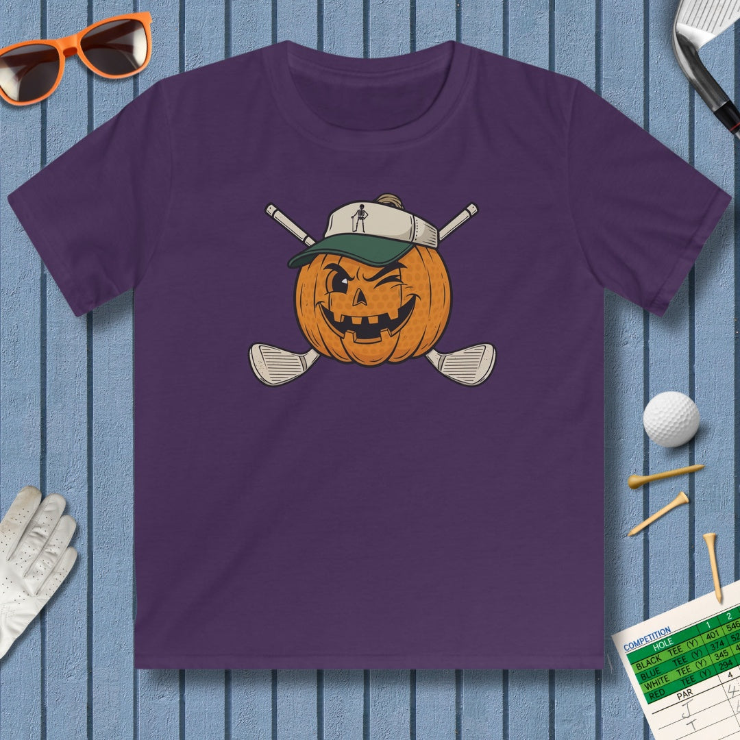 Golf or Gourd - Youth Golf T-Shirt in Purple