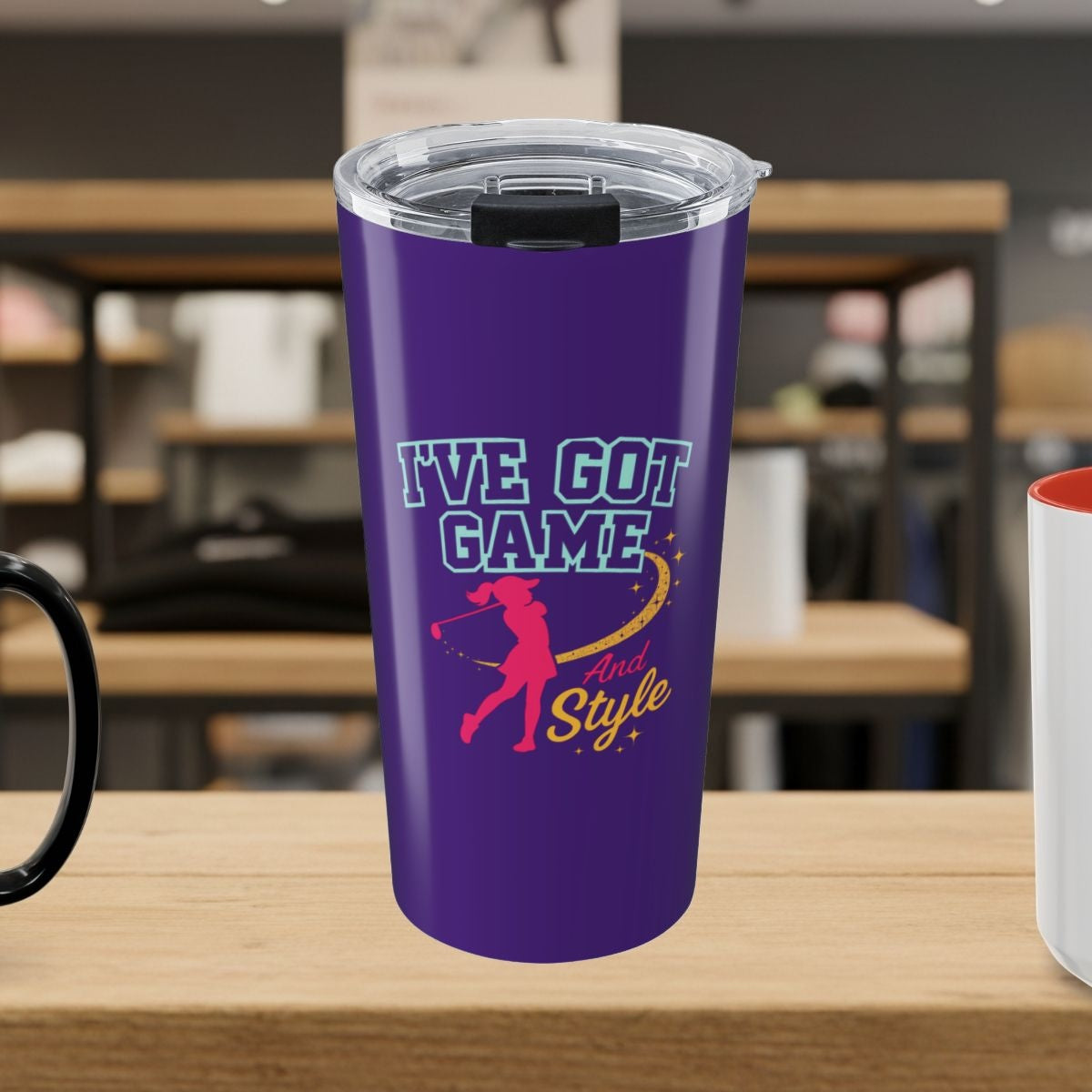 I've Got Game And Style - 20oz Tumbler in Purple