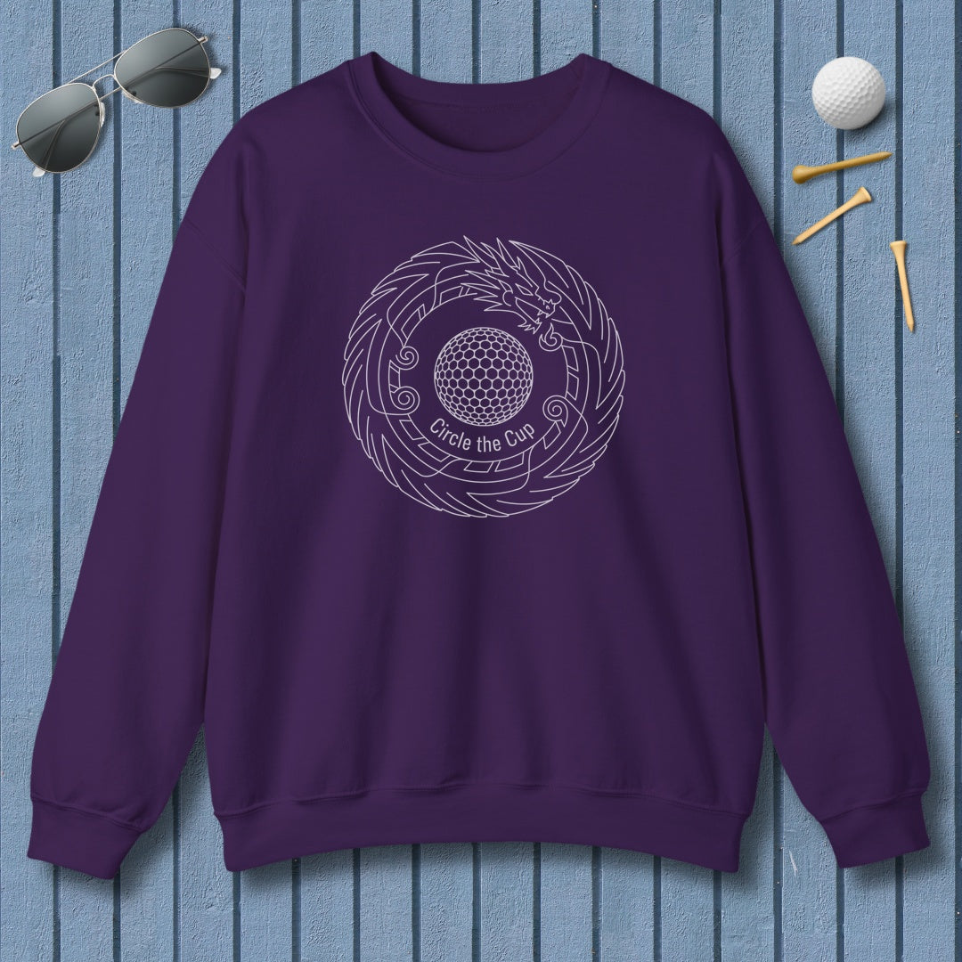 Circle the Cup - Adult Golf Sweatshirt in Purple