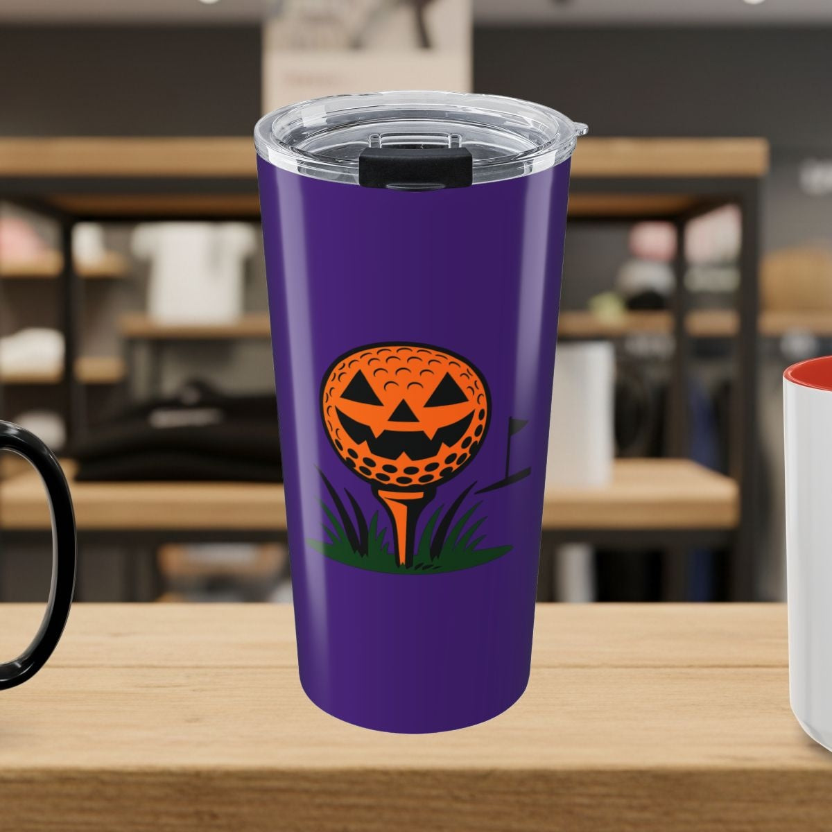 Tee Time Terror - 20oz Tumbler in Purple