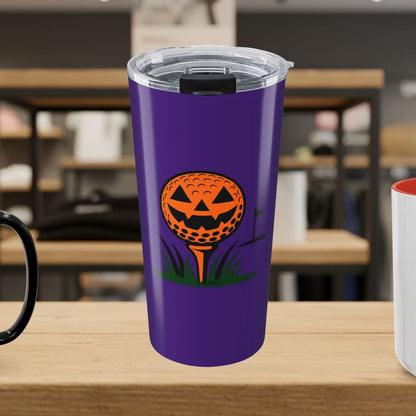 Tee Time Terror - 20oz Tumbler in Purple