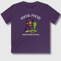 Hocus Pocus, Need More Focus - Youth Golf T-Shirt in Purple