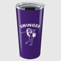 Retro Swinger Women's Golf T-Shirt - 20oz Tumbler in Purple