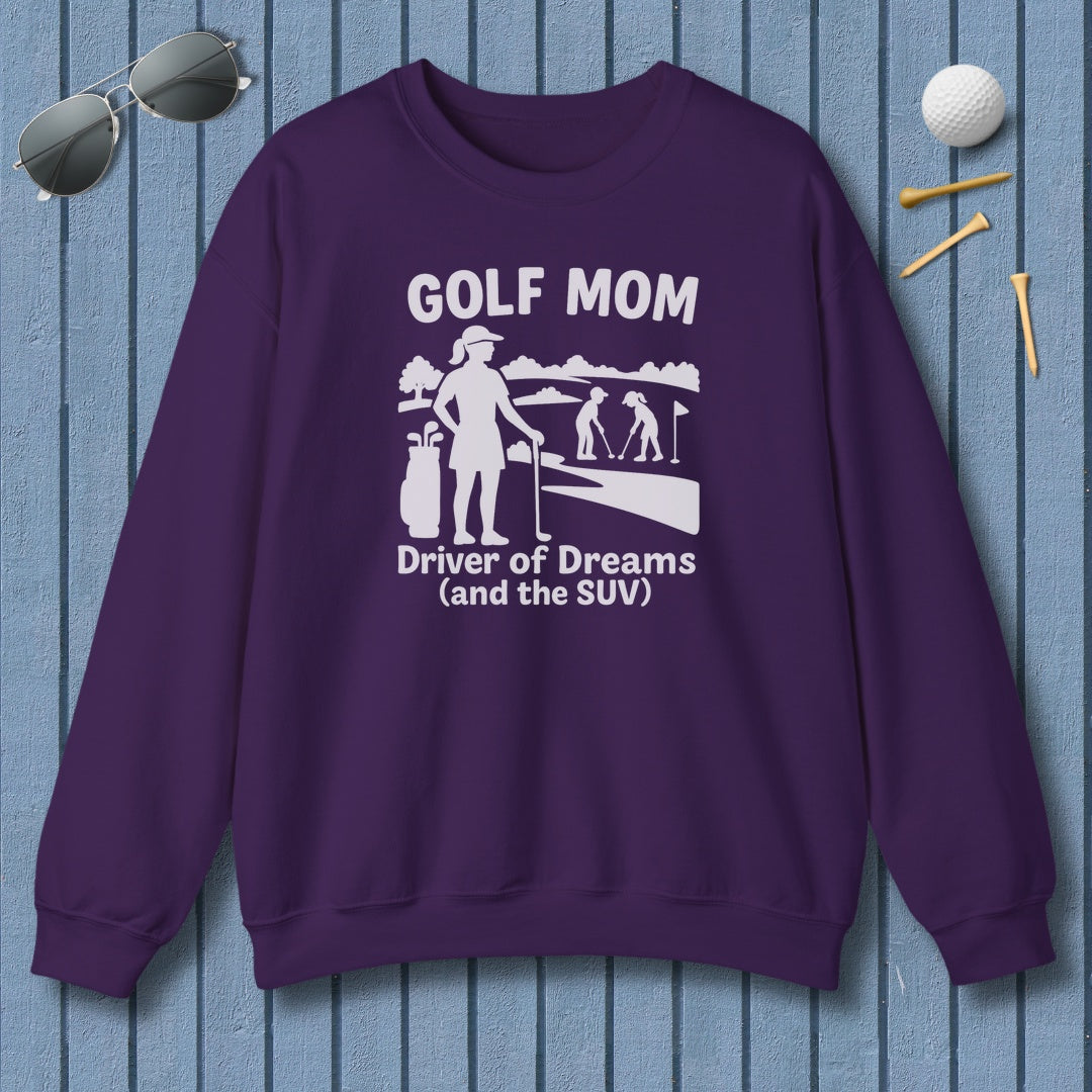 Golf Mom - Adult Golf Sweatshirt in Purple
