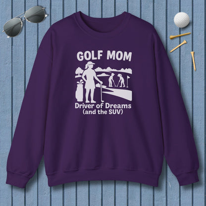 Golf Mom - Adult Golf Sweatshirt in Purple