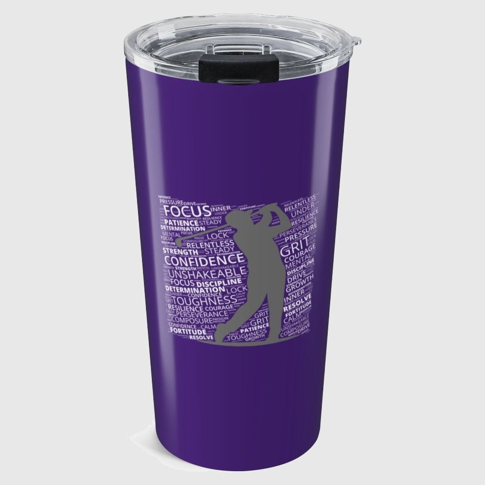 Unleash Your Mental Game (Male) - 20oz Tumbler in Purple