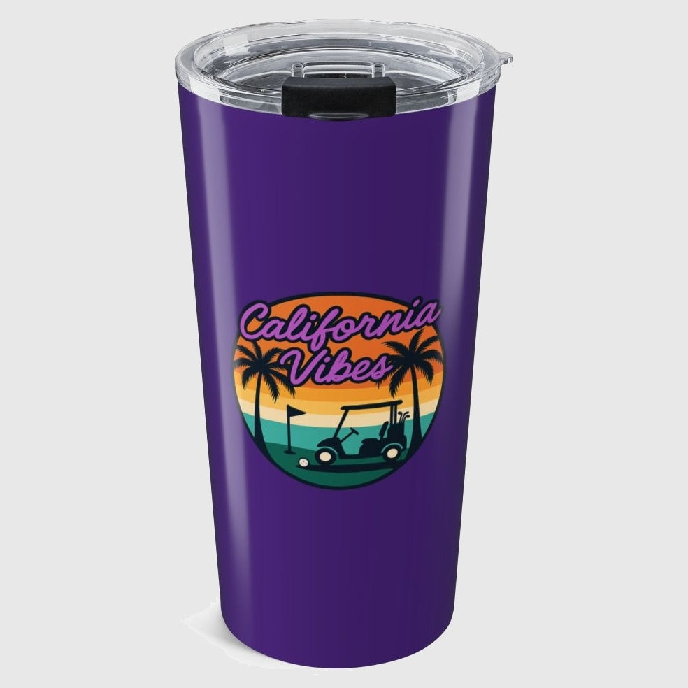 Golf Vibes - California Coast Edition - 20oz Tumbler in Purple