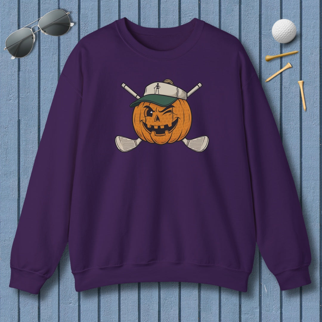 Golf or Gourd - Adult Golf Sweatshirt in Purple