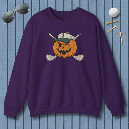 Golf or Gourd - Adult Golf Sweatshirt in Purple