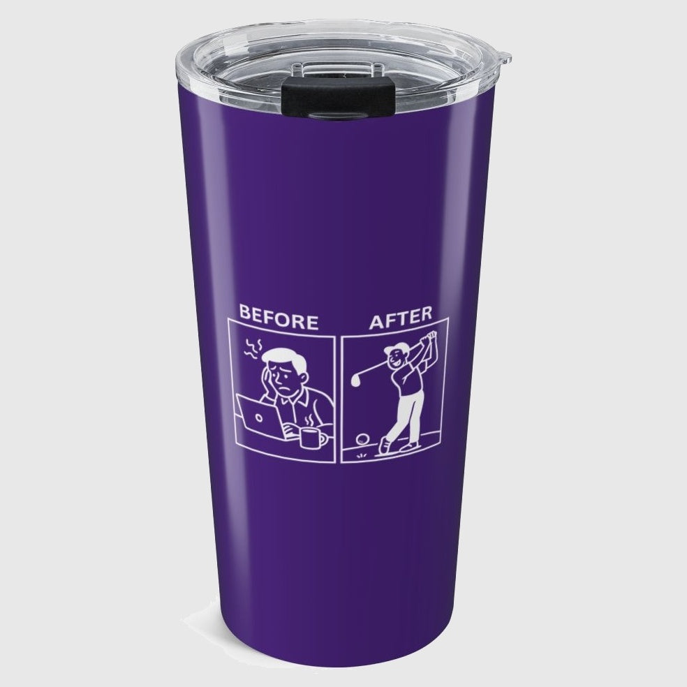 Before & After - 20oz Tumbler in Purple