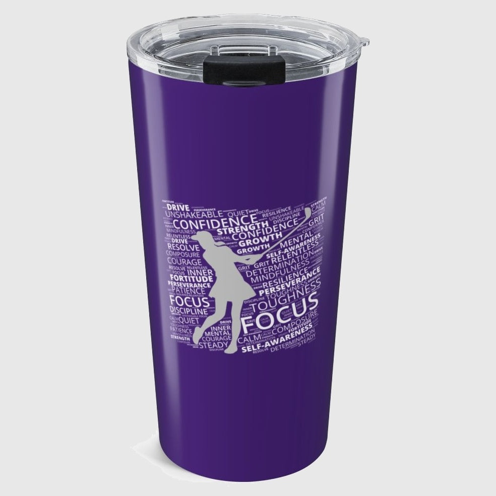 Unleash Your Mental Game (Female) - 20oz Tumbler in Purple