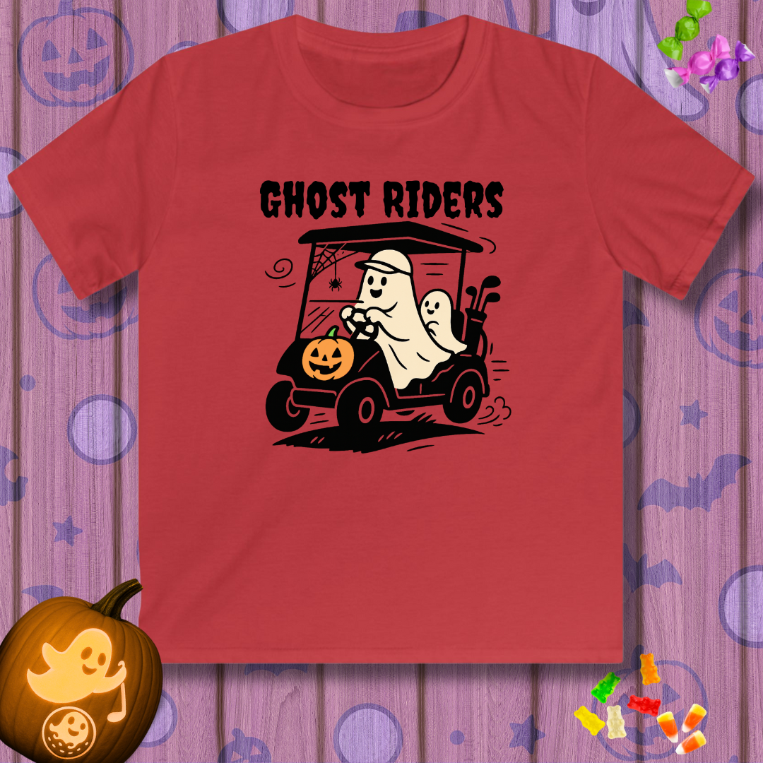 Ghost Riders - Youth Halloween Golf T-Shirt