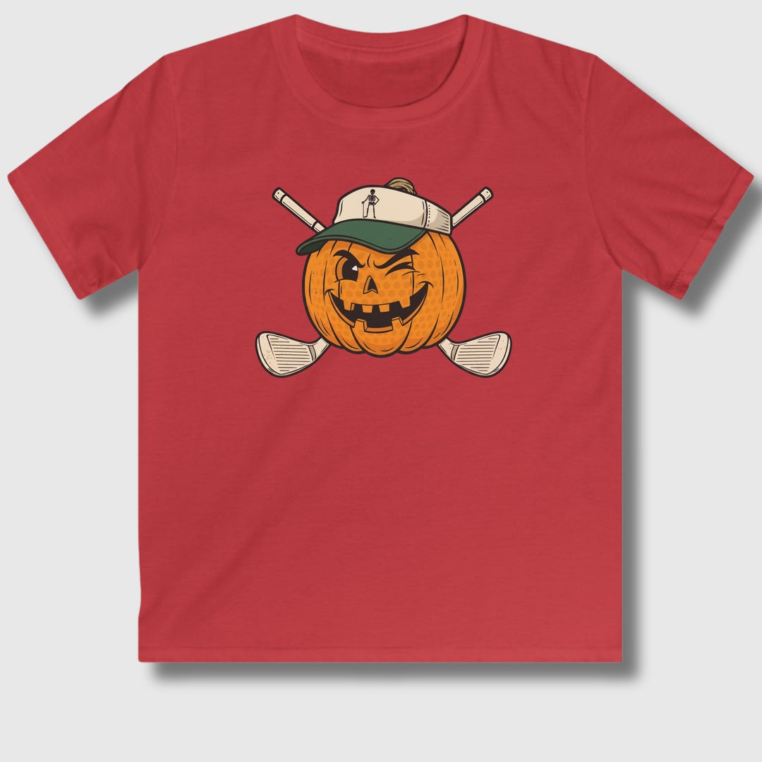 Golf or Gourd - Youth Golf T-Shirt in Red
