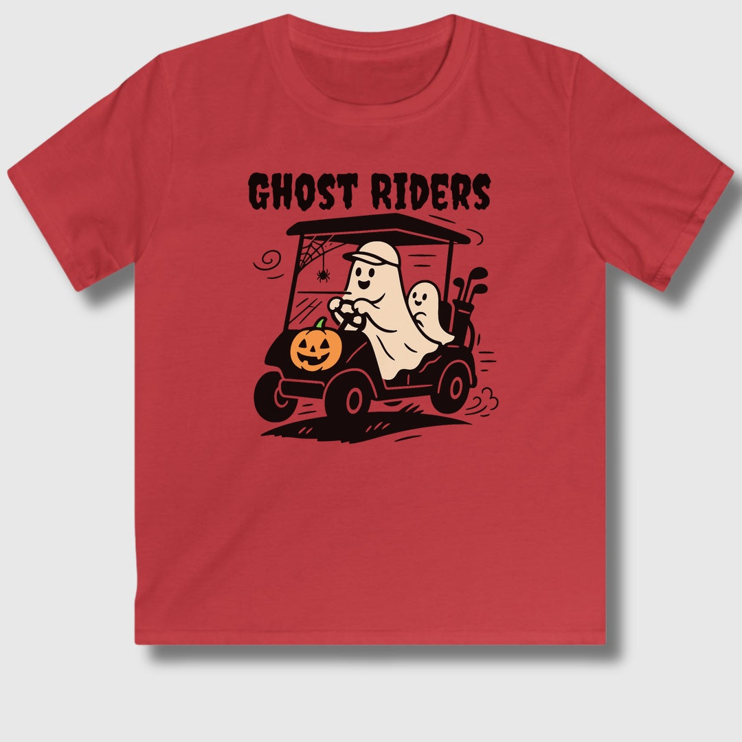 Ghost Riders - Youth Golf T-Shirt in Red