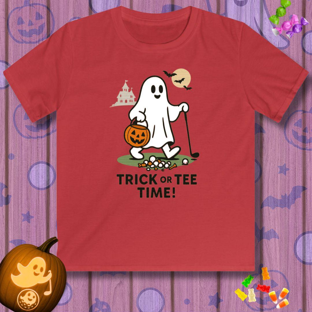 Trick or Tee Time - Youth Halloween Golf T-Shirt