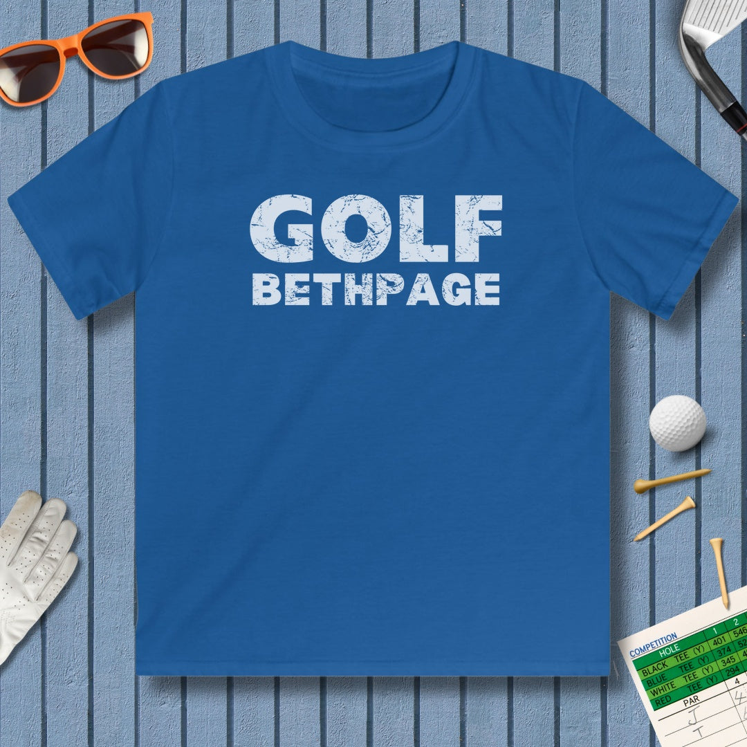 Golf Bethpage - Youth Golf T-Shirt in Royal