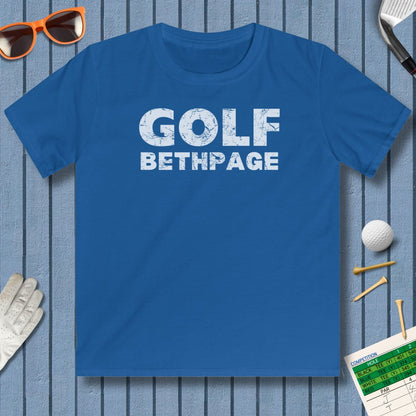 Golf Bethpage - Youth Golf T-Shirt in Royal