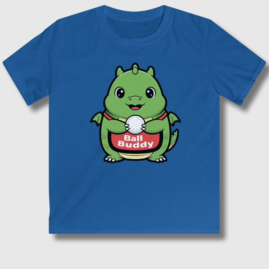 Ball Buddy Dragon - Youth Golf T-Shirt in Royal